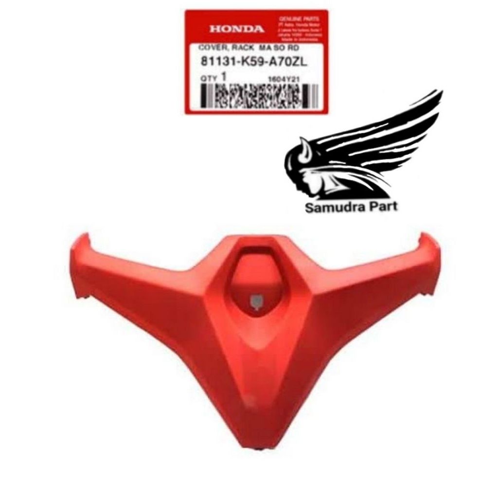 81131K59A70ZL Cover dasbor Vario 150 Vario 125 Merah Doff Hitam Cover rack Vario 150 Vario 125 Cover