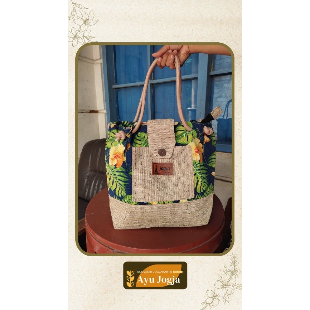 AyuJogja Totebag/Tas jinjing/Tas Khas Jogja/Tali Sumbu Saku