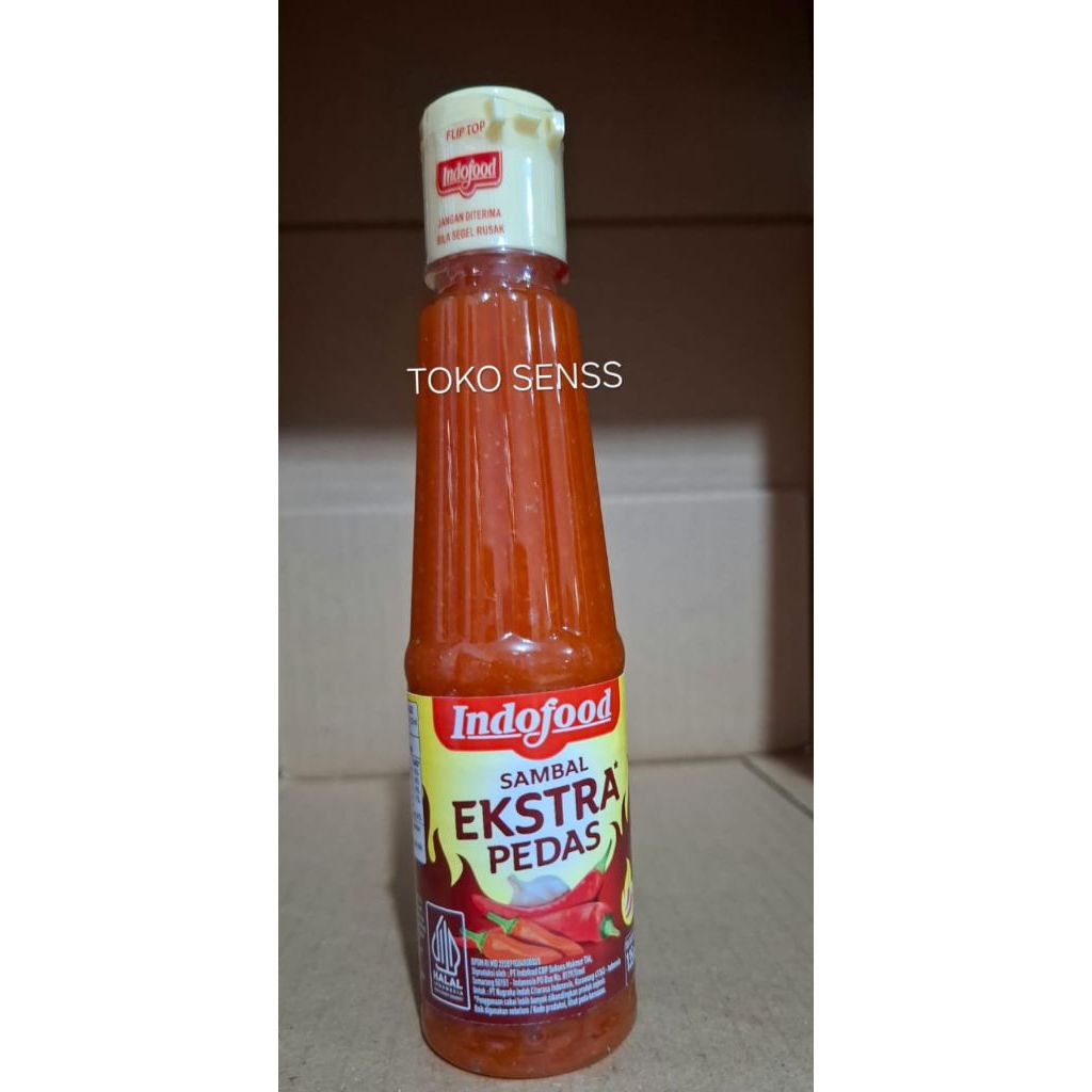 

INDOFOOD SAMBAL EXTRA PEDAS KEMASAN BOTOL 135 ML || HARGA PER 1 PCS