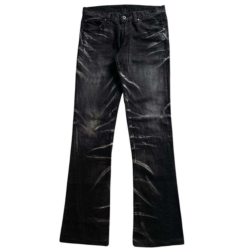 Tornado Mart Mid-Rise Faded Flare Jeans