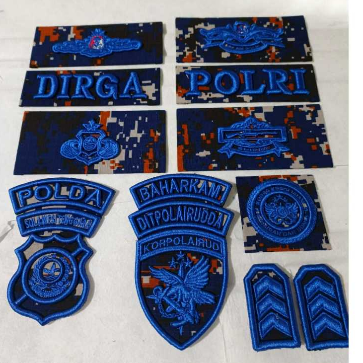 BORDIR POL AIR POLAIRUD  timbul Premium Loreng non PENGERAS ,pengeras KAIN,PENGERAS MIKA