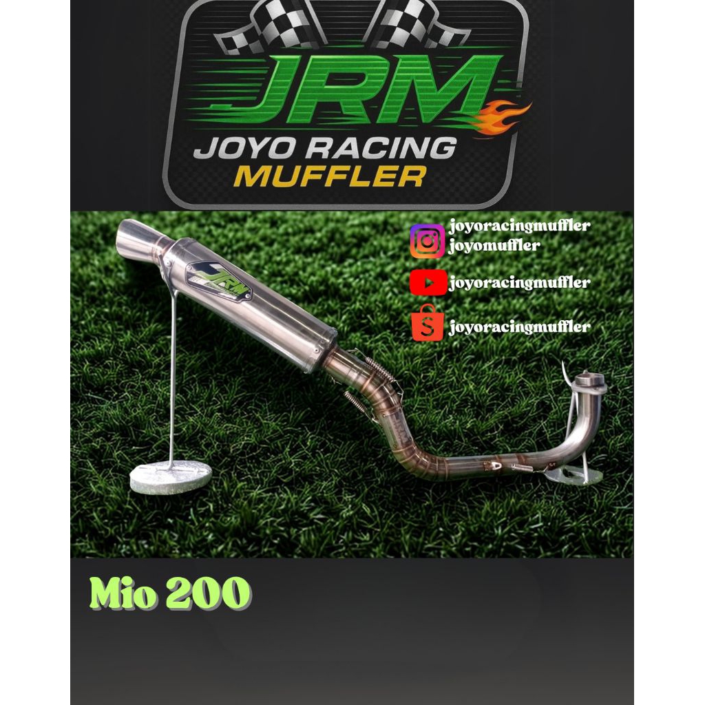 Knalpot racing mio jrm racing muffler