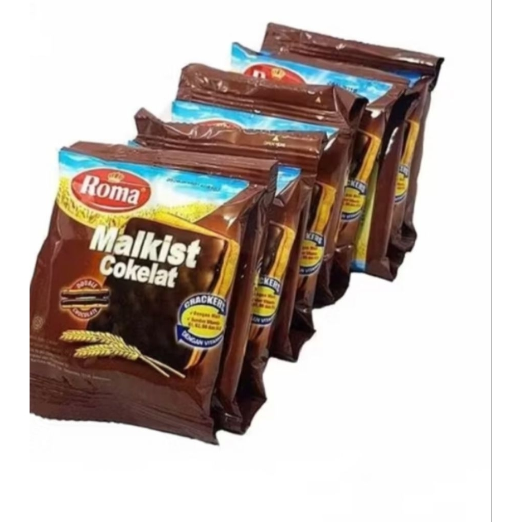 

Roma Malkist Coklat 1 renceng 10 pcs