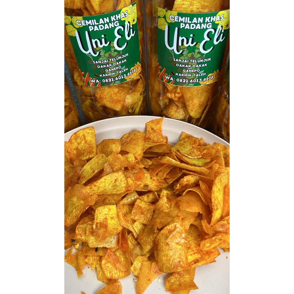 

Keripik Talas Pedas Toples khas UNI ELI Padang