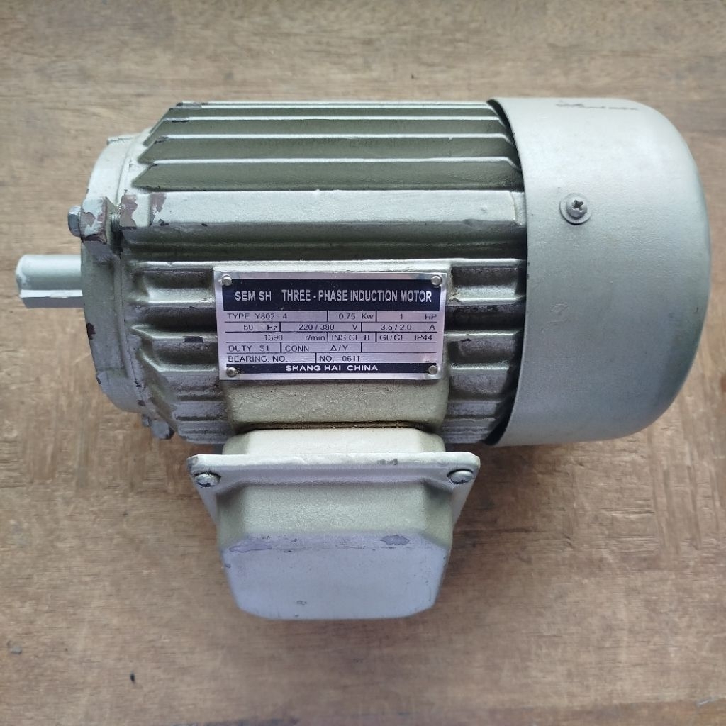 ELECTRO MOTOR 3 PHASE SEM SH Y802-4 DINAMO PENGGERAK 1 HP