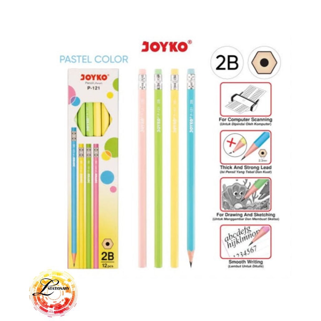 

Pensil Joyko P-121 2B / 1 Pak