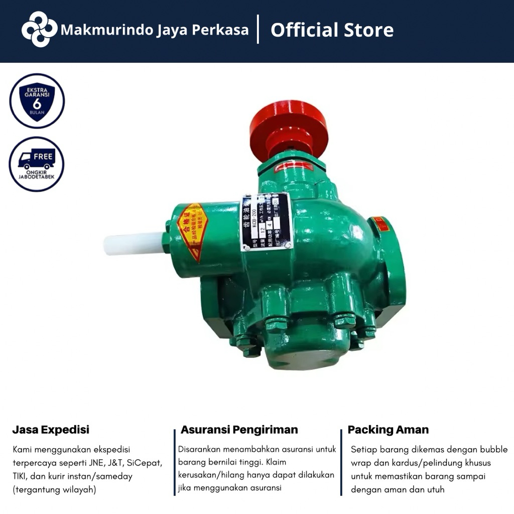 Pompa Gear Pump KCB-200 Pompa Transfer Cairan Kental KCB 200LPM