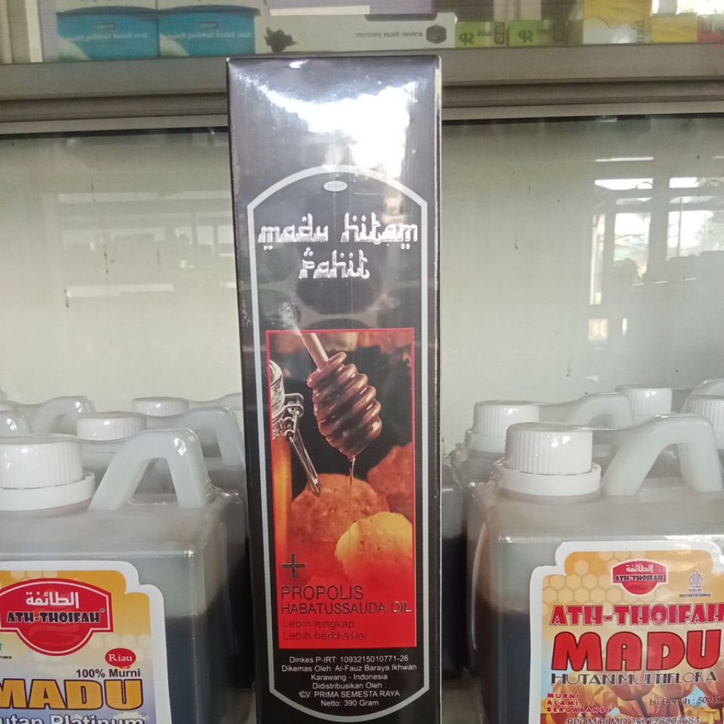 

Madu Hitam Pahit Plus Propolis & Habbatussauda Oil 390gr – Nutrisi Harian Tubuh (730)