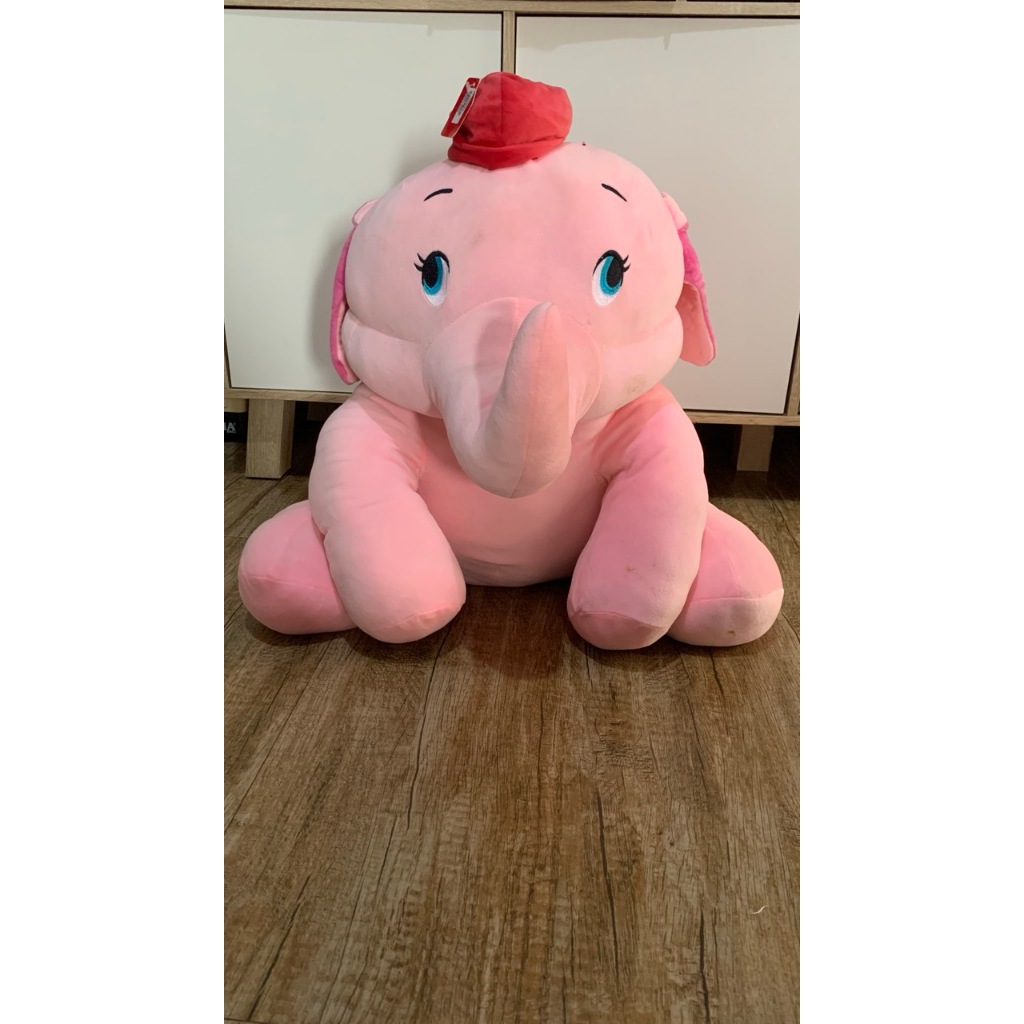 Boneka Gajah Pink Besar Elephant Doll Ukuran Jumbo