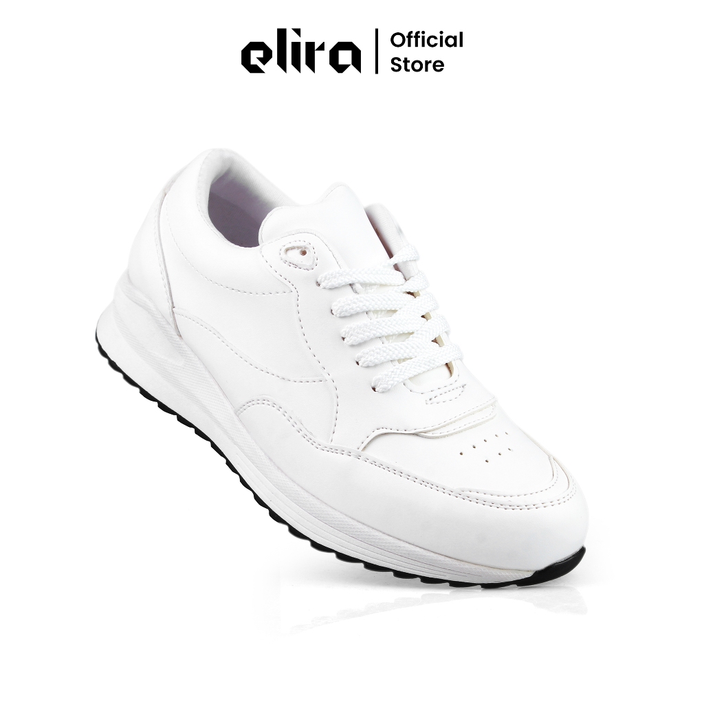 Elira Sepatu Sneakers Kasual Wanita Freya White Pink Cream Casual Shoes Women Tbk