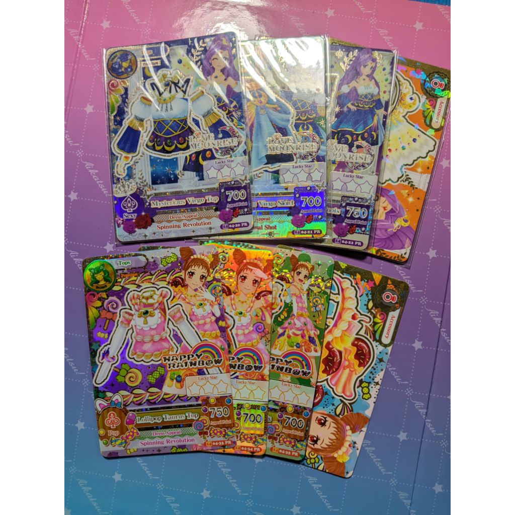 Aikatsu Card Mysterious Virgo Coord & Lopipop Taurus Coord Bundling Set [ SUPER RARE ]