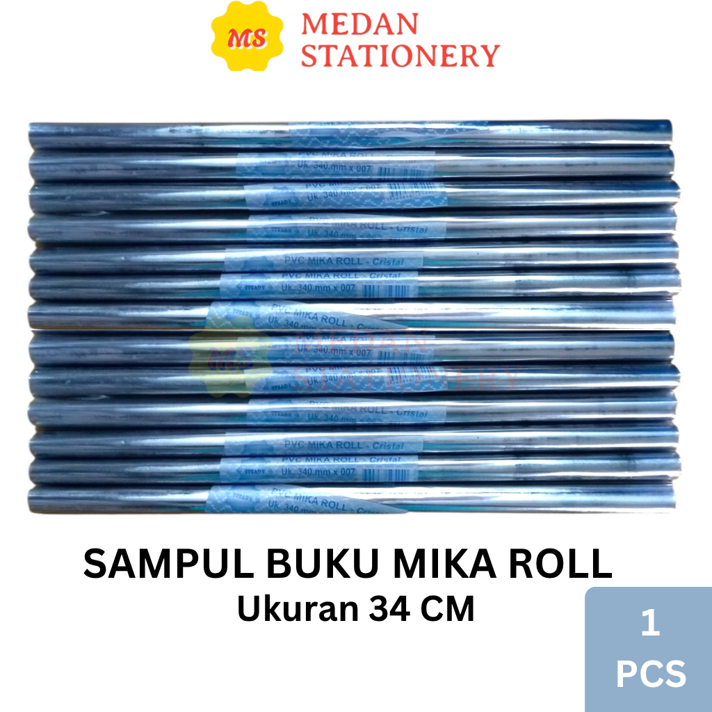 

Sampul Buku Gulung 34cm / Sampul Buku Tulis Plastik Mika Roll Pendek Cover Buku Paket