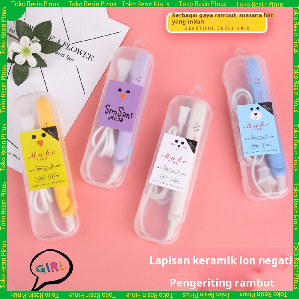 Pelurus rambut mini, alat pengeriting rambut, jepitan rambut lurus, alat pengeriting rambut, pelurus