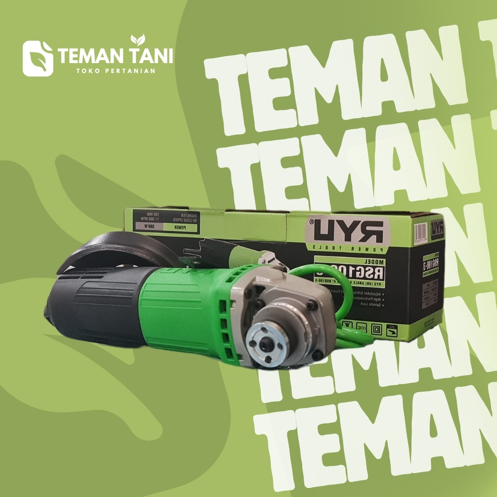 MESIN GERINDA RYU RSG 100-3/GERINDA RYU RSG 100-3/ANGLE GRINDER RYU RSG 100 TEMAN TANI