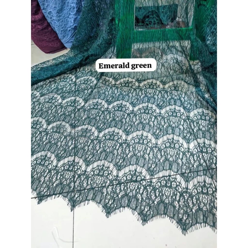 kain brokat renda kumis/brokat renda polos/brukat renda mura/brokat renda mereran