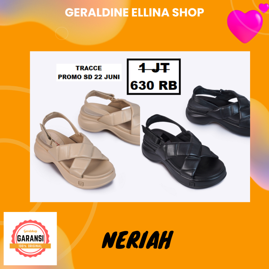 Sandal sendal TRACCE wanita original 100% SERI JUBILLE