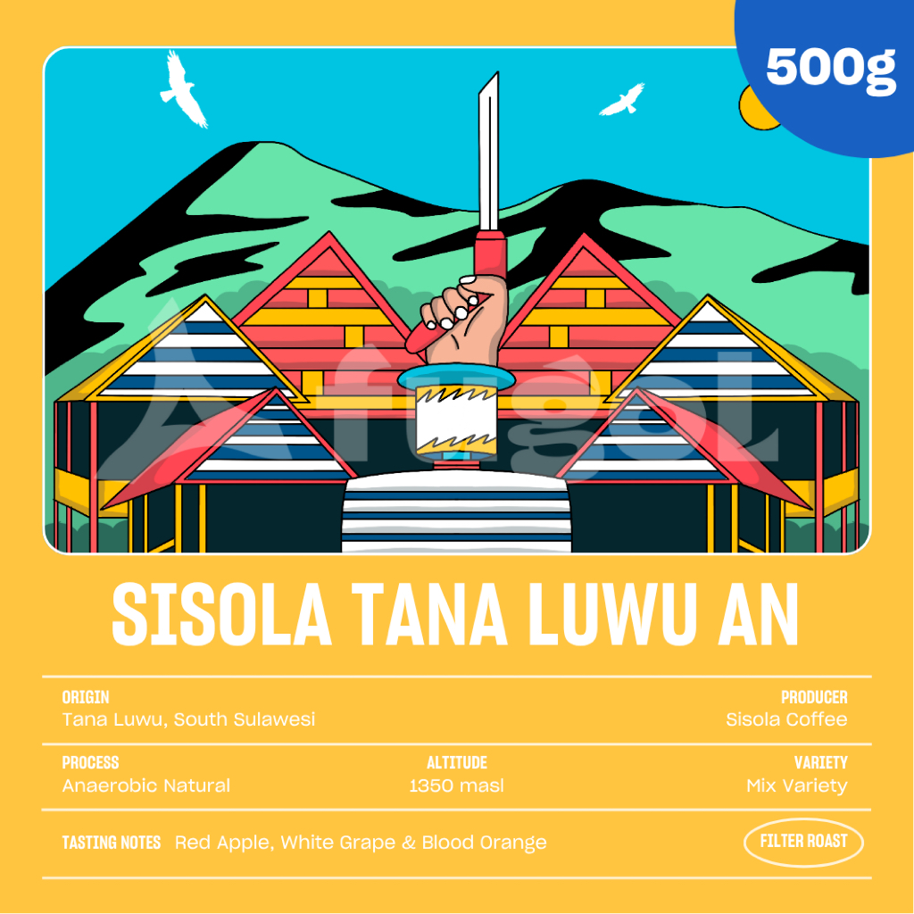 

Kopi Arabika Sisola Tana Luwu Anaerobic Natural (500 gram) Specialty Coffee Beans