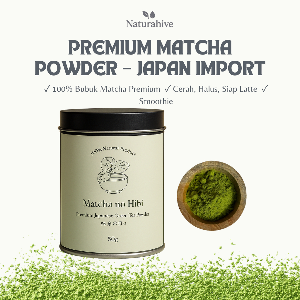 

Naturahive Pure Premium Matcha Powder/Bubuk Matcha - Japan Import Fukuoka