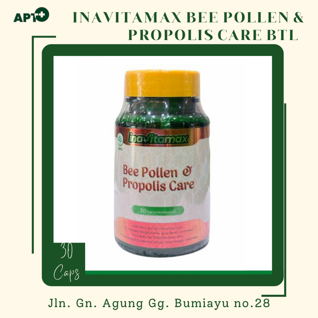 INAVITAMAX BEE POLLEN & PROPOLIS CARE BTL @30