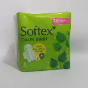 Pembalut Softex Daun Sirih Wing 23 CM (1 PAK isi 8 PADS) / Softex Daun Sirih
