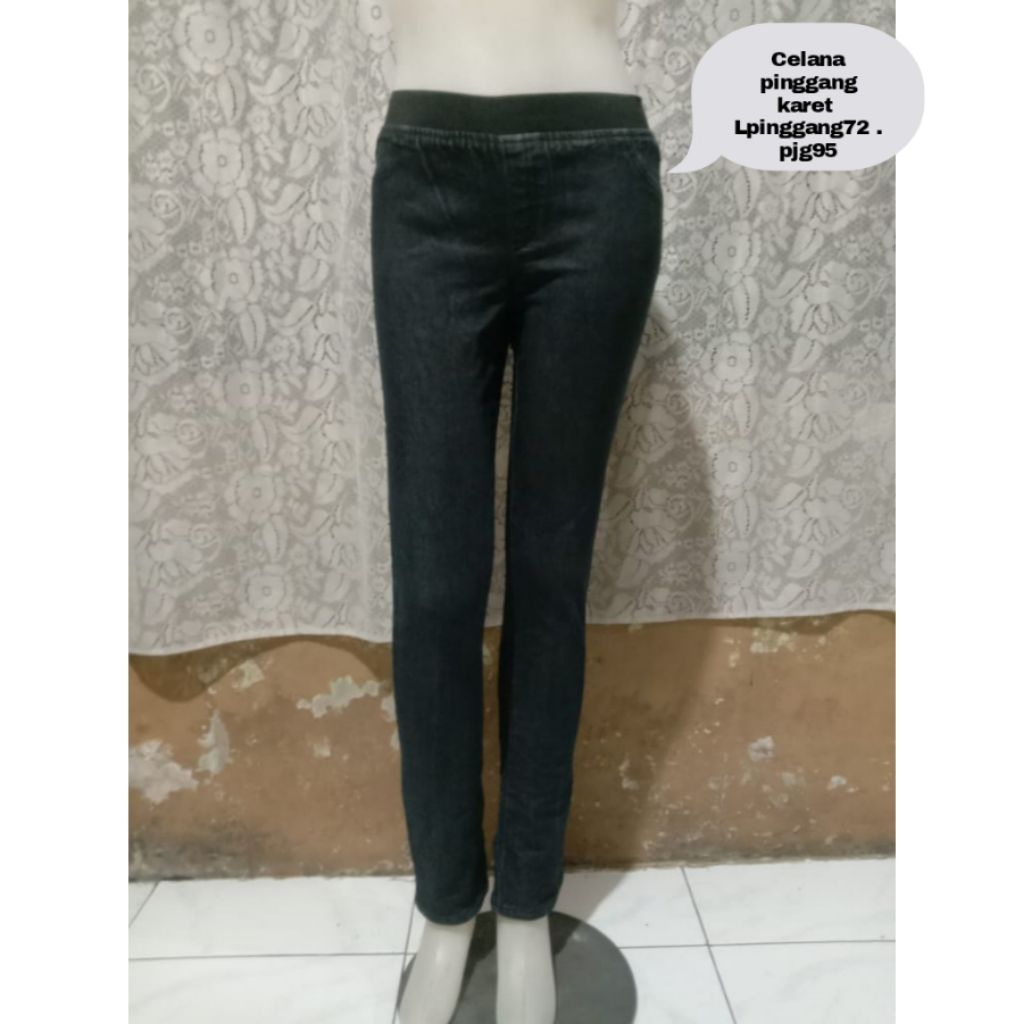 baju preloved  celana pinggang karet