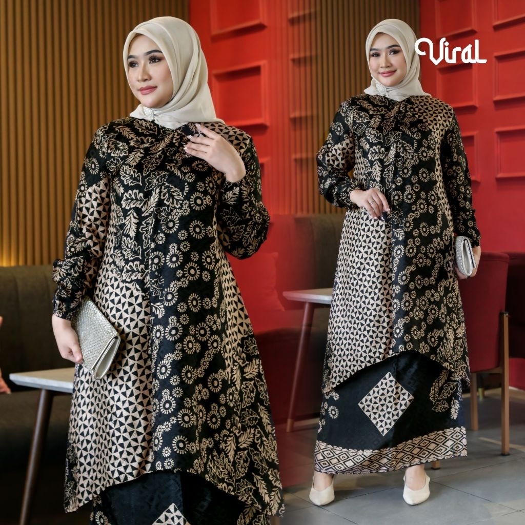MALIKASHOPING,SET BATIK WANITA KONDANGAN KEKINIAN,BAJU ATASAN WANITA TERBARU,ONE SET ATASAN BAWAHAN