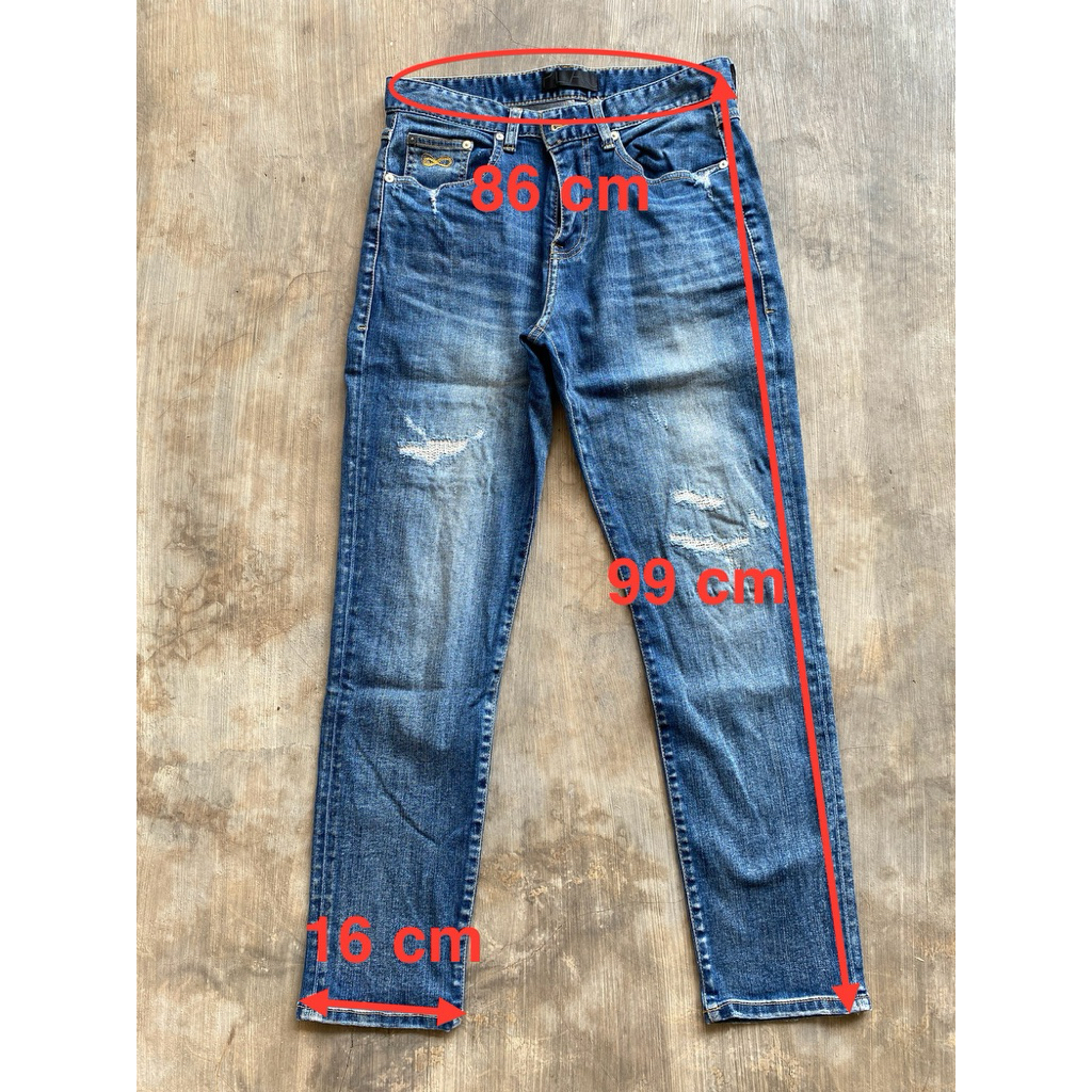 Celana jeans PLAC denim neu kurz original