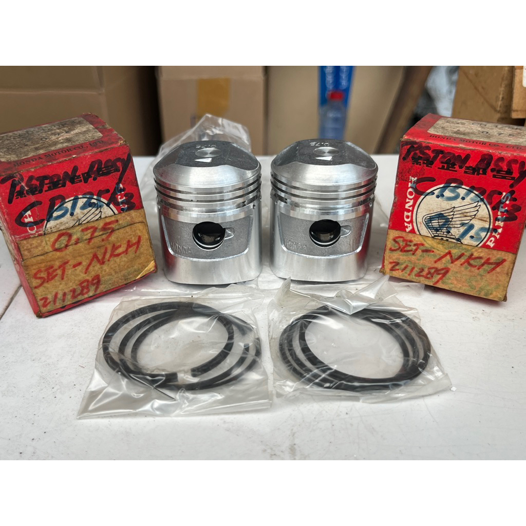 piston set ring cb125 twin k3 Original NOS japan 13104303000