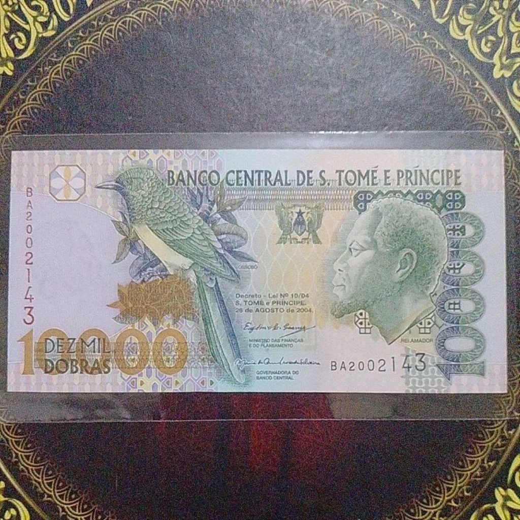 Uang Sao Tome e Principe 10000 dobra unc