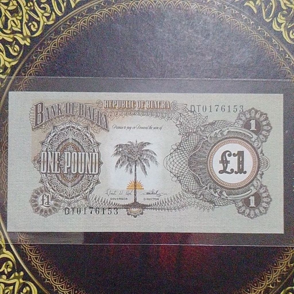 Uang Biafra 1 pound unc