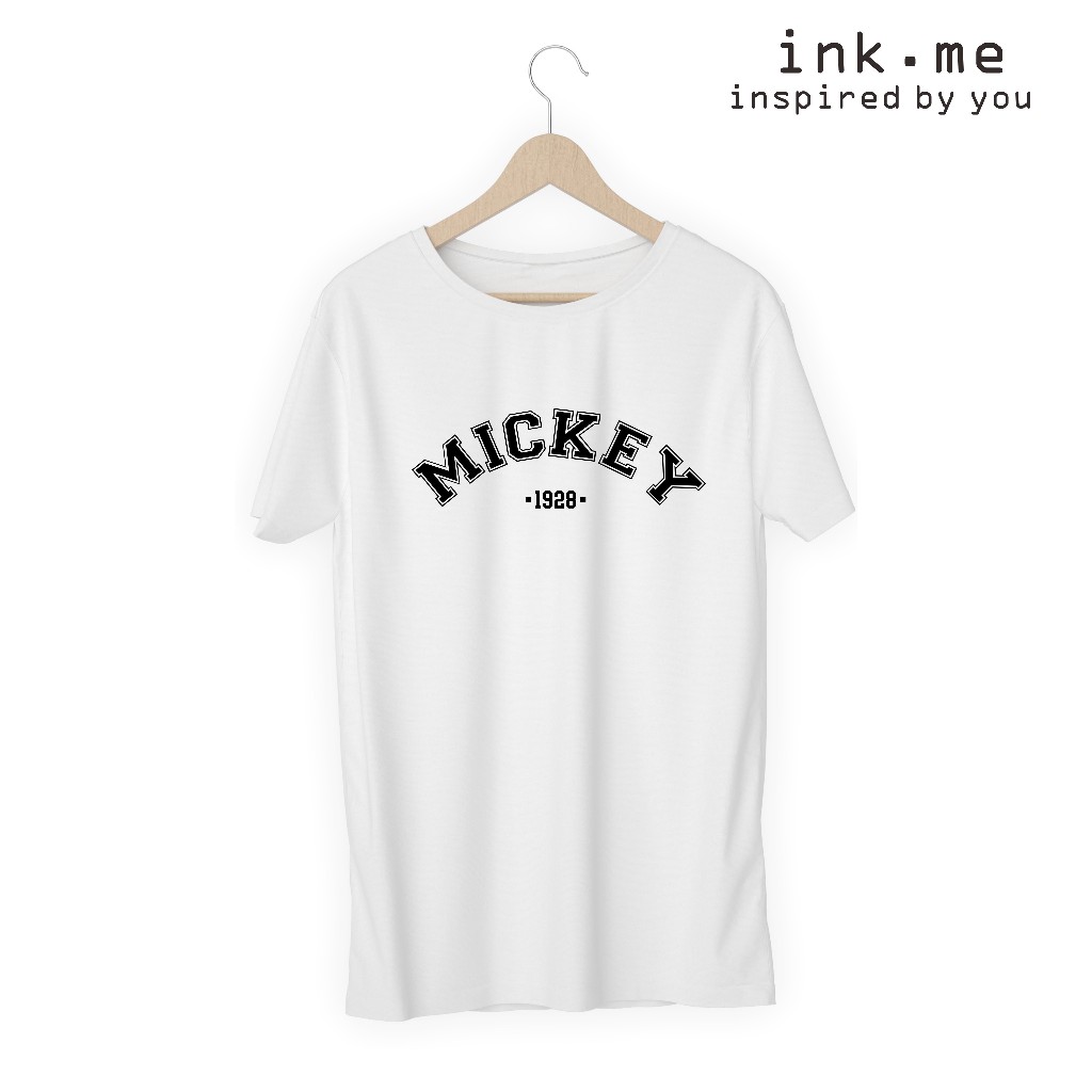KAOS MICKEY & CO WHITE TSHIRT / KAOS MICKEY EST 1928