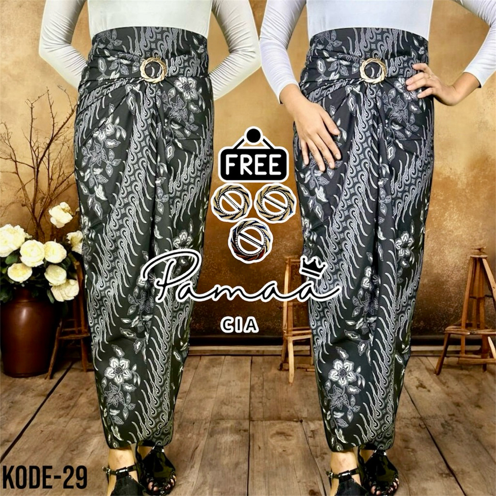 rok lilit serut motif batik moderen kondangan tunanggan nikhaan wisuda kegereja formal non formal