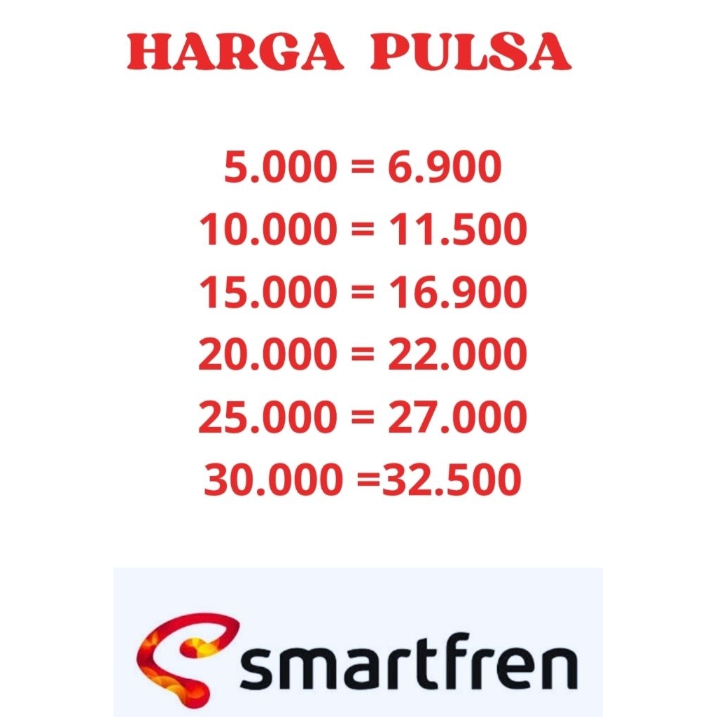 PULSA SMARTFREN MURAH pulsa Smartfren