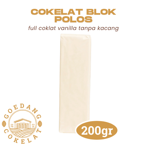 

Cokelat Batang Vanilla 200gr | Cokelat Blok Polos rasa Vanilla | Bisa Dimakan Langsung ata Bahan Kue & Topping