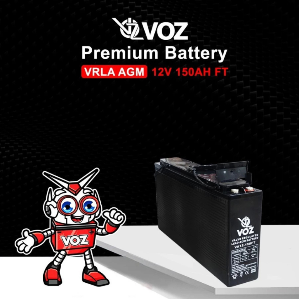 Voz Baterai VRLA 12V 150Ah - Front Terminal | Baterai UPS/BATTERY SOLAR PANEL/UPS VRLA 12V150AH ORIG