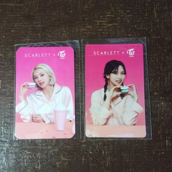 photocard Twice × Scarlett official