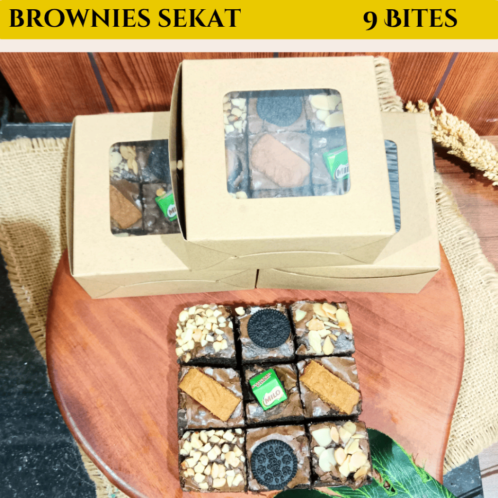

Brownies Sekat Coklat / Brownis Skat Mini / Kue Brownies / Brownies Panggang Isi 9