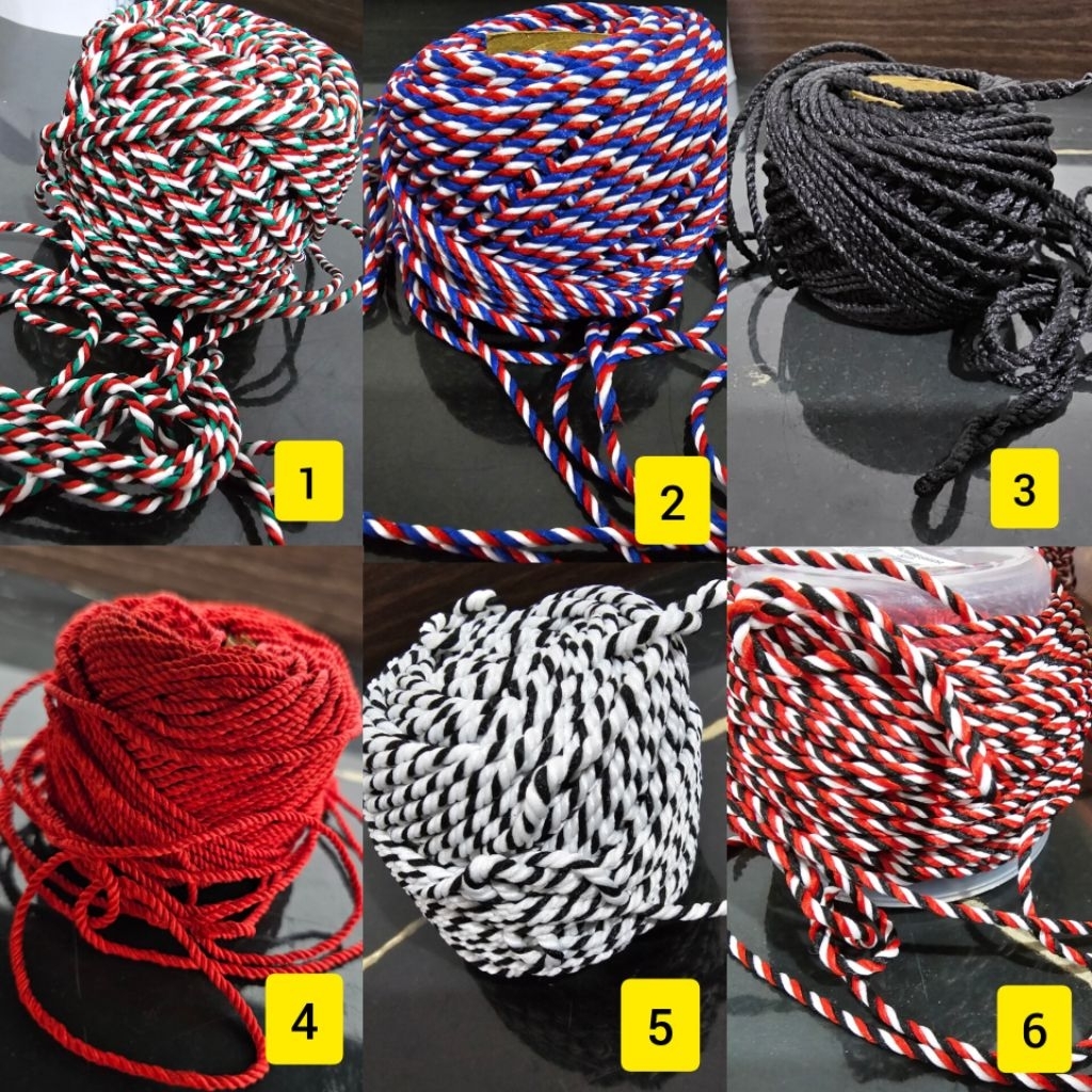 

Tali Tridatu 1mm, 1.5mm, 2mm per 5 Meter