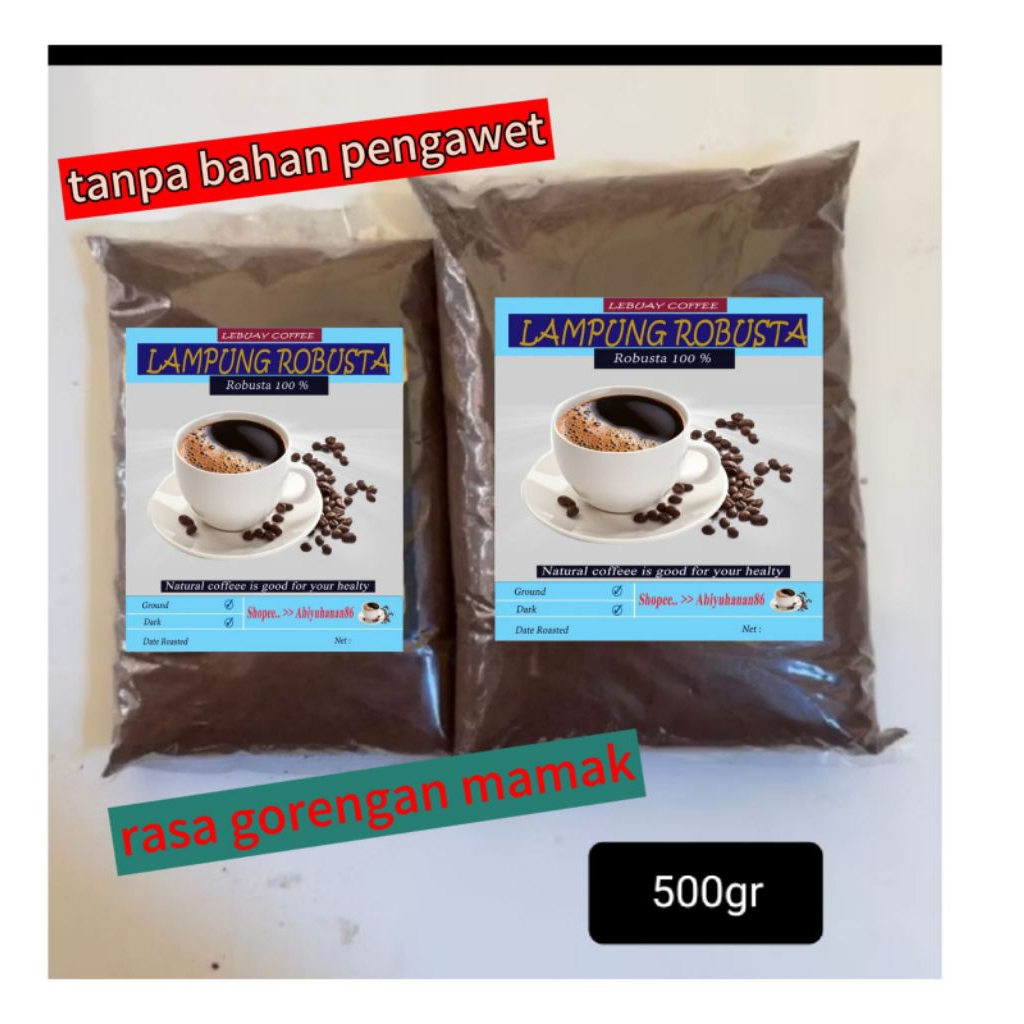 

kopi Lampung ROBUSTA homemade ( khusus untuk reseller.,warung kopi)