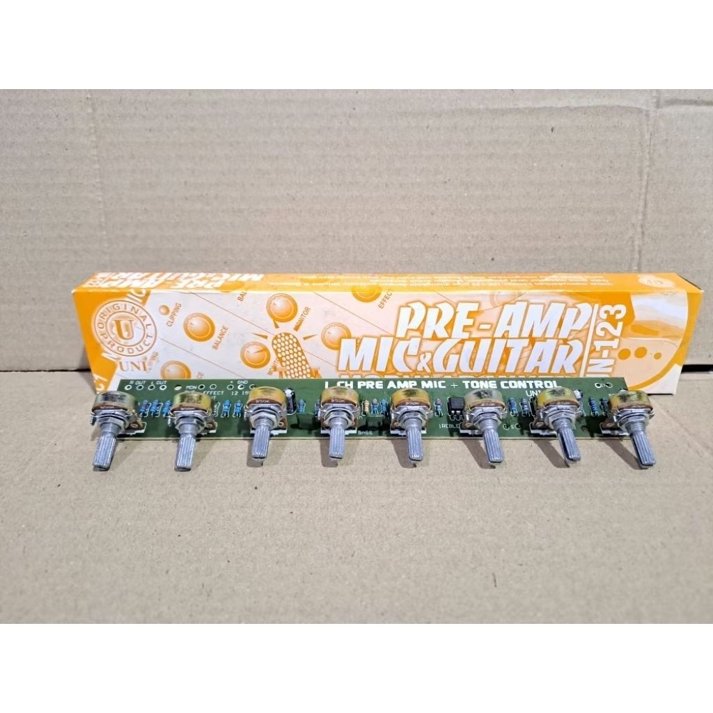 Modul Kit Pre amp mic/guitar/Keyboard 1 Channel With Tone Control & Monitor .