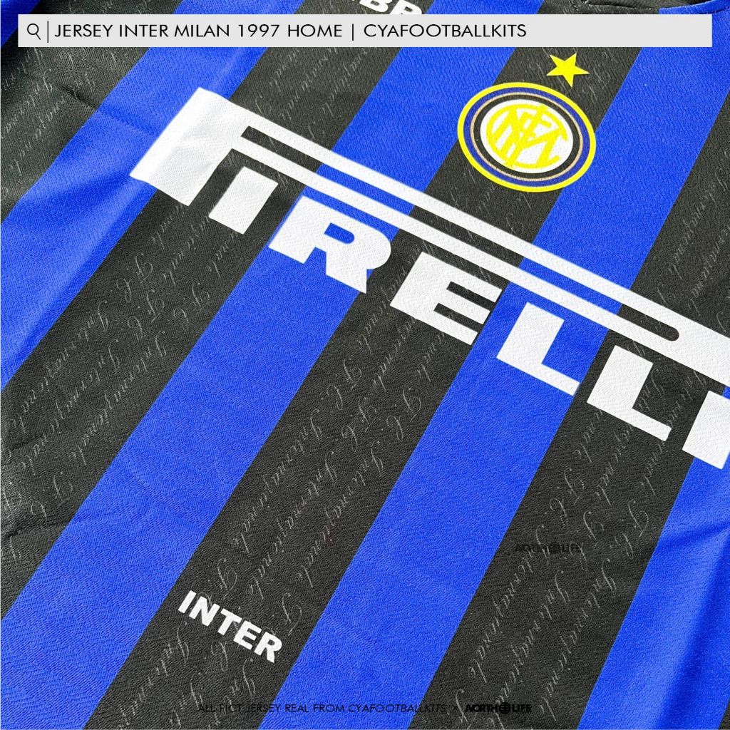 FREE ONGKIR JERSEY INTER MILAN RETRO 1997/1998 HOME - VINTAGE