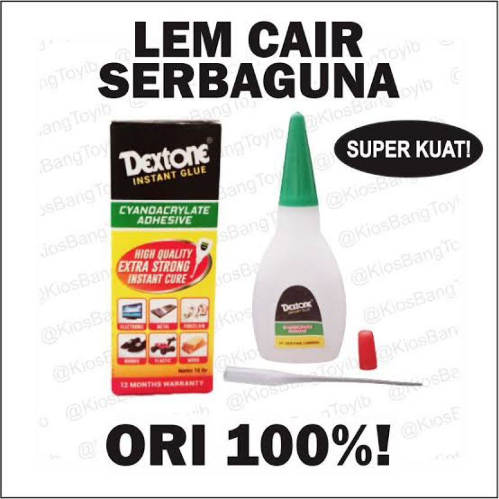 

Lem Tetes Cair Serbaguna Dextone/ Lem Dextone Cair/ Lem Korea/ Lem G