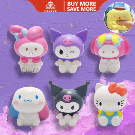 TJ- 386 Mainan Squishy Sanrio Chubby Lampu Led / Squishy Lucu Pencet Super Slow