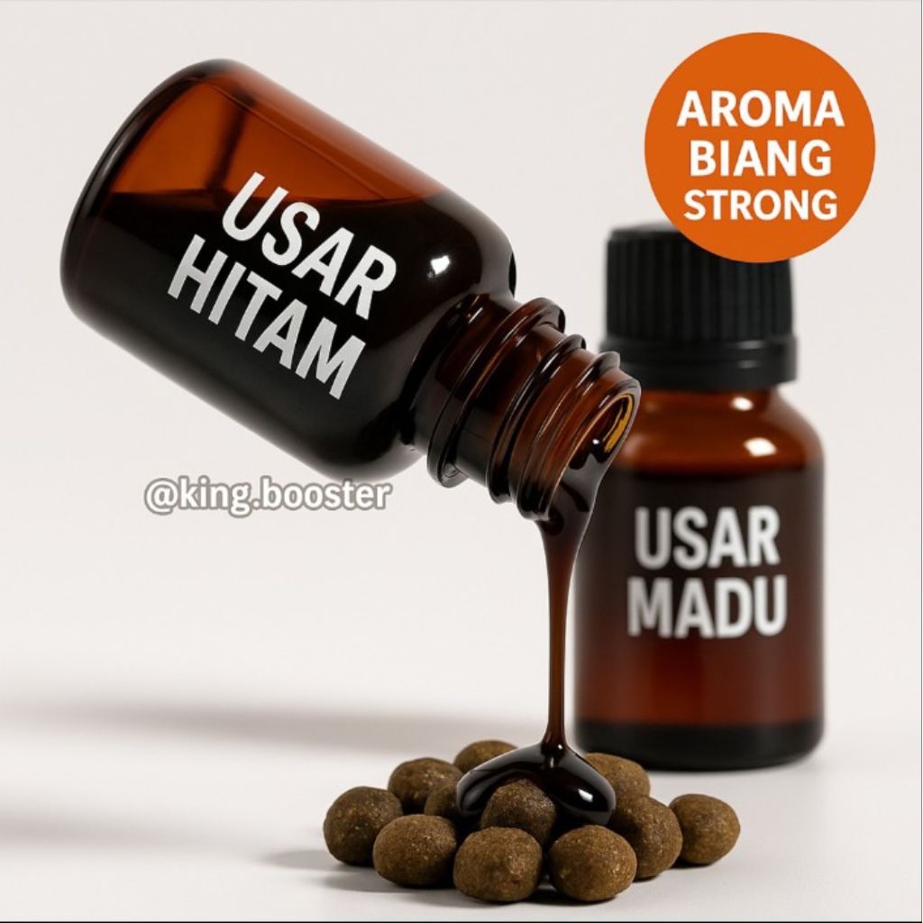 Essen Biang Usar Hitam & Madu • Aroma Amis Kuat • Booster Ikan Lele Nila Patin Susah Makan