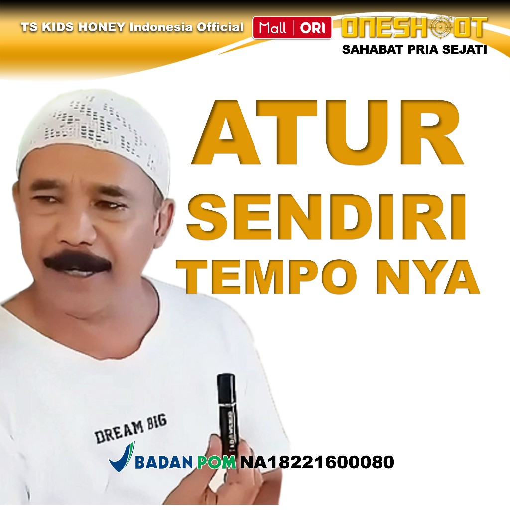 ONESHOOT Spray 5ml Obat Herbal Tradisional Kuat Oles Tahan Lama Pria  Alami Tanpa Kebas Ampuh