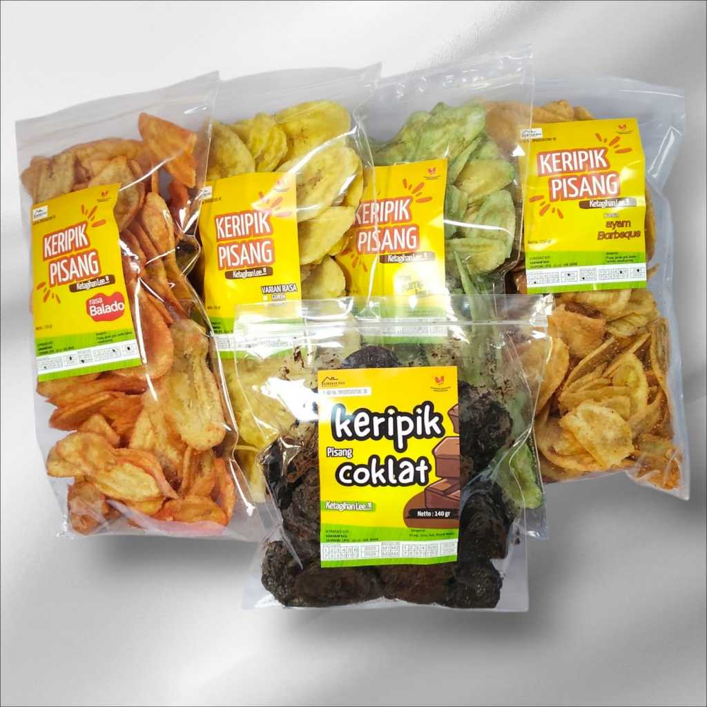 

KERIPIK PISANG ANEKA RASA. PAKET BUNDLING 10 PACK (150gr)