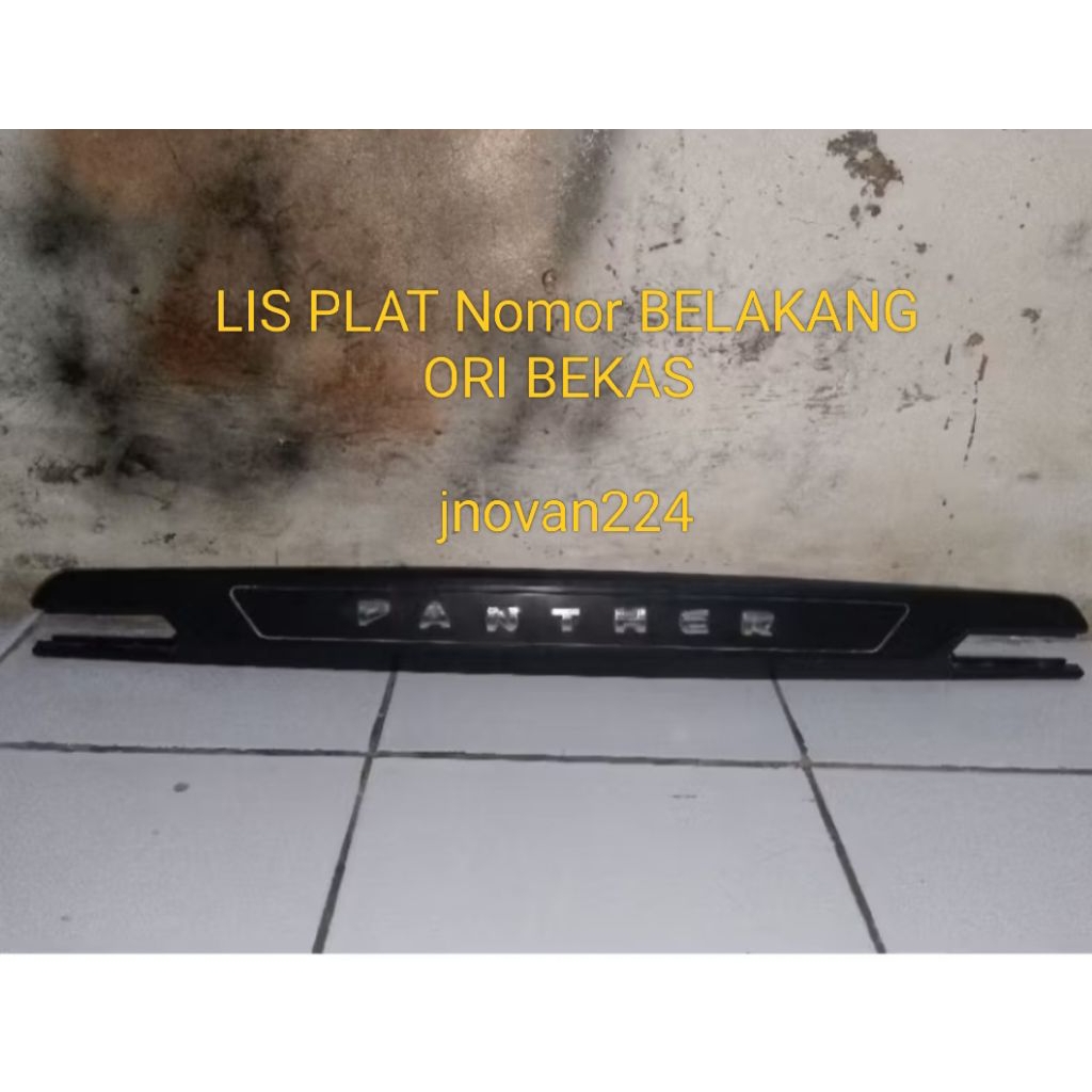Garnis Lis Plat Nomer Panther LV ORI BEKAS SECOND COPOTAN