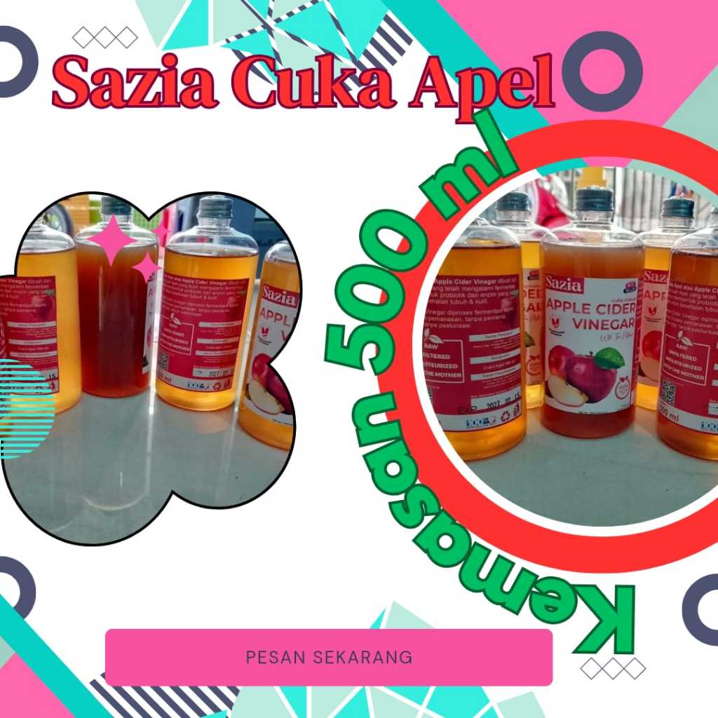 

Sazia Cuka Apel 500ml Organik Untuk Diet | Sazia Cuka Apel 500ml Organik Untuk Diet