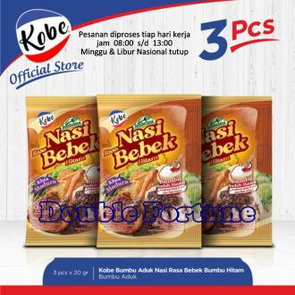 

KOBE NASI BEBEK Bumbu Hitam 20gr x 3pcs (Isi 3 Sachet @20gr)