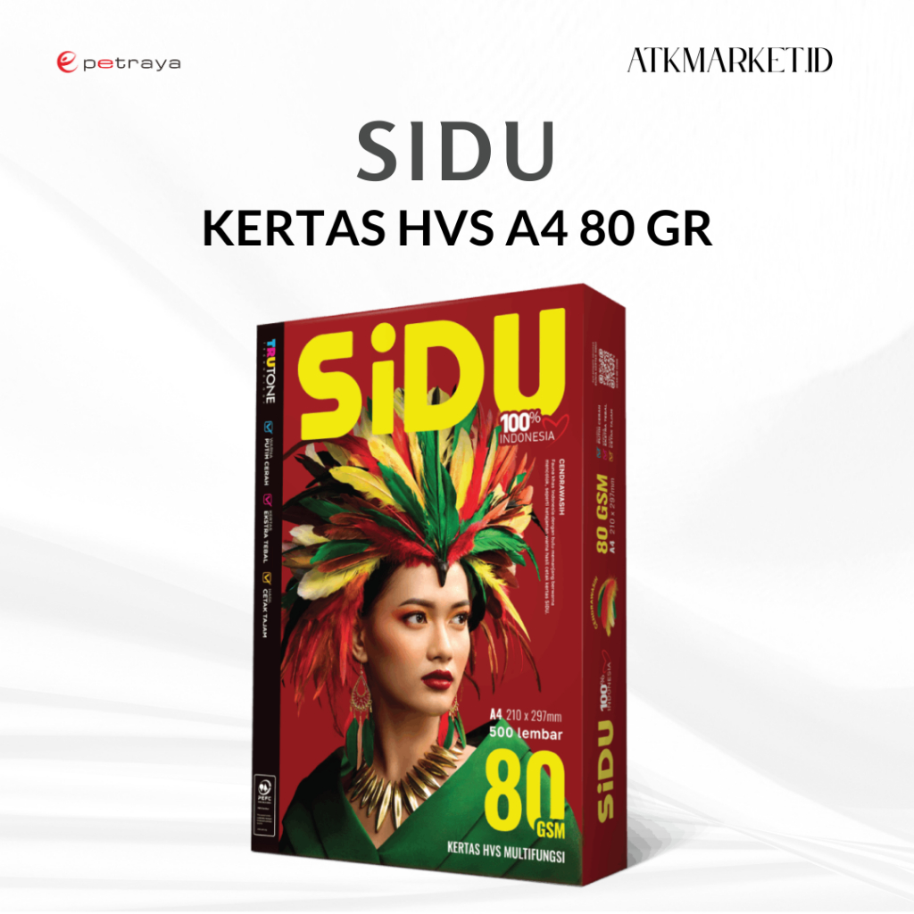 

Kertas HVS SiDU Multifungsi A4 80 GRAM MURAH! / 1 RIM
